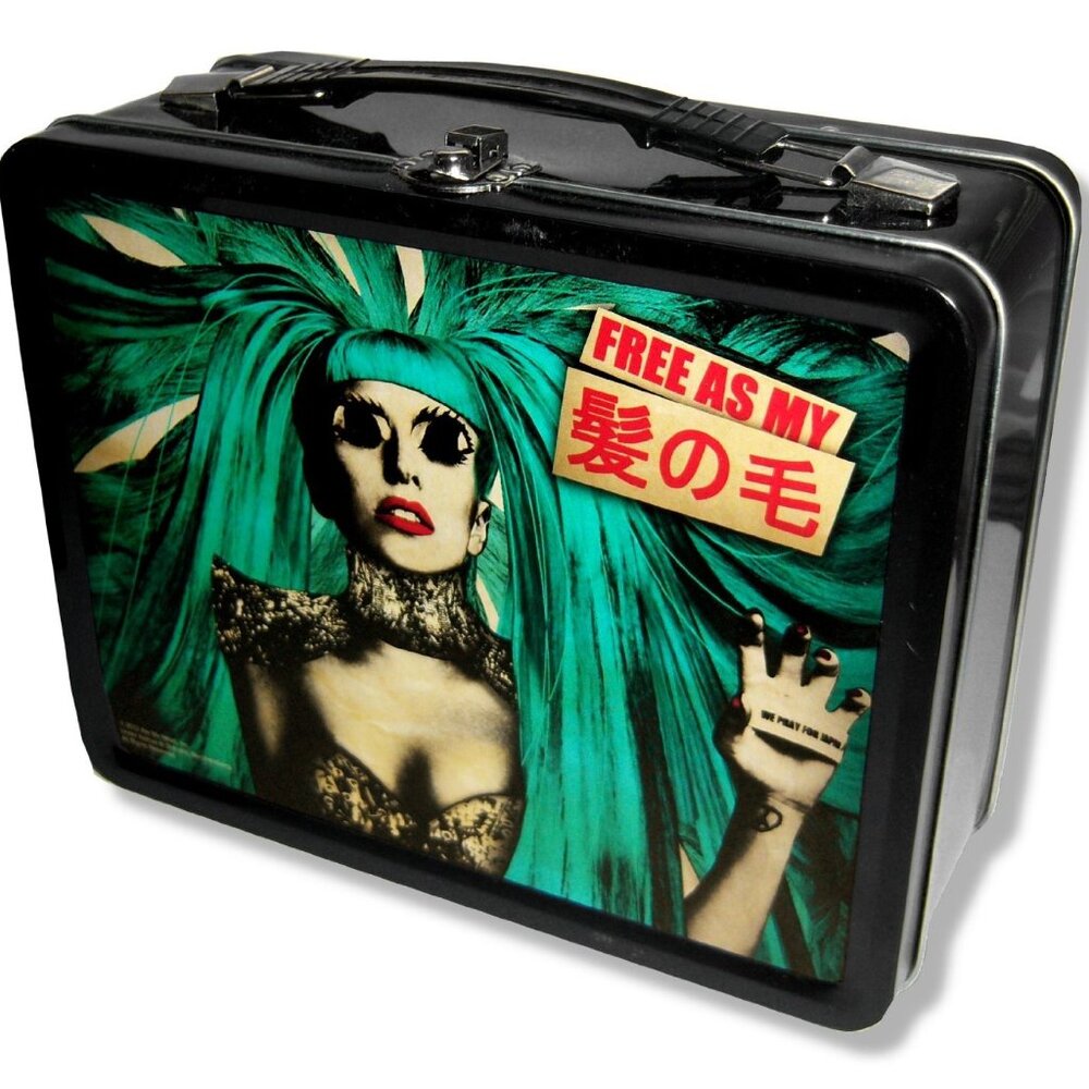 Extremely Rare Vintage 2012 Lady Gaga Free as My Hair Lunchbox